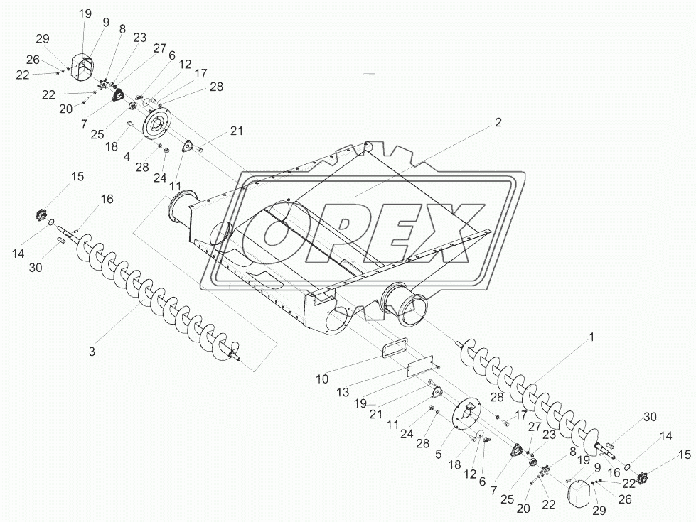 Блок шнеков КЗК 218010В