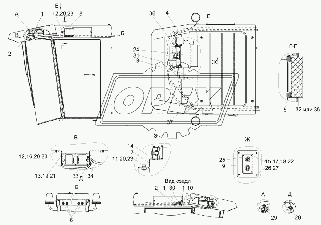 Установка испарителя КЗК-7-0113040-01