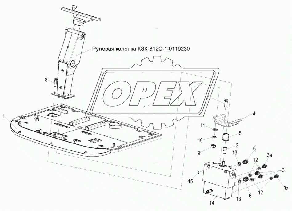 Установка гидроблока КЗК-812С-1-0602330