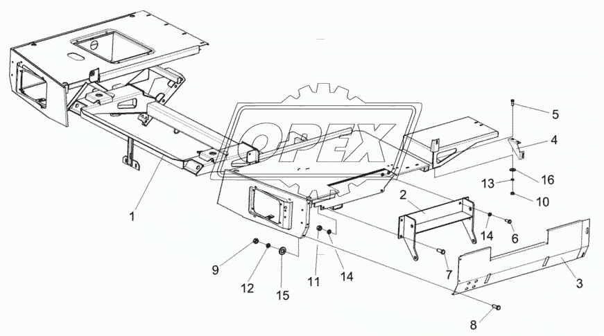 Подрамник КЗК-8-0121000-02