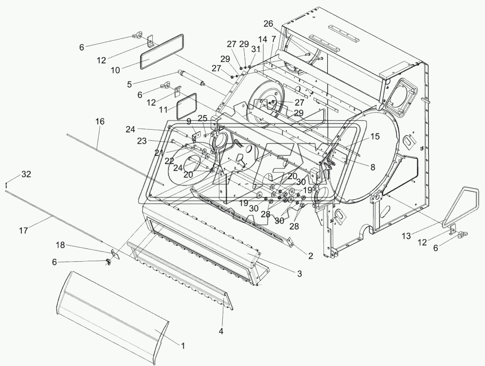 Аппарат молотильный КЗК-8А-0102000 (лист 2)