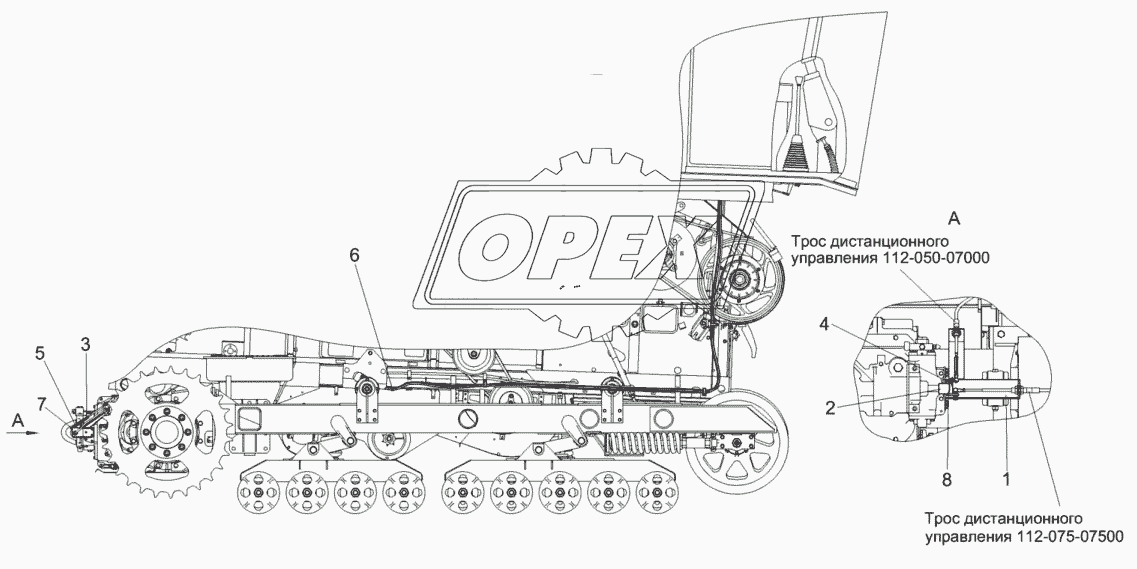 Установка механизма КПП КЗК-812-0119060