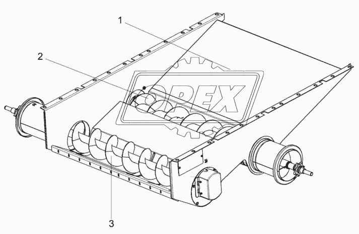 Блок шнеков КЗК-812-0218010 1