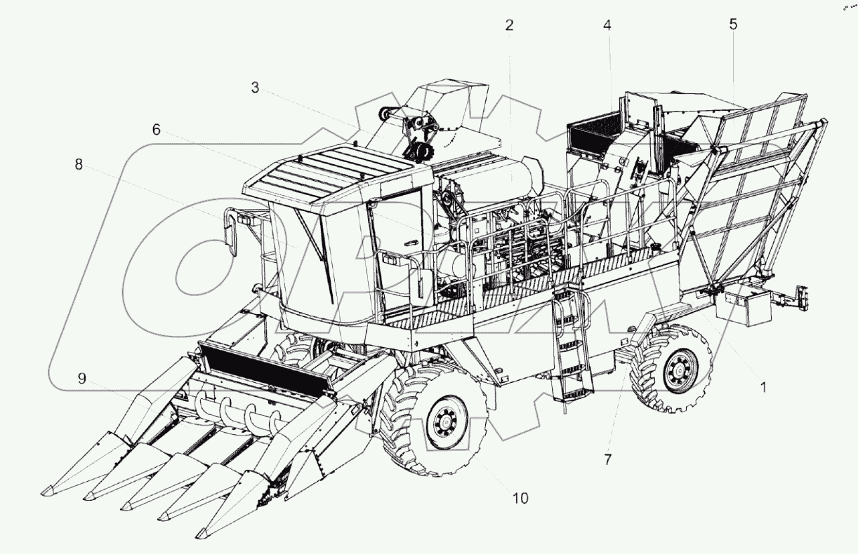  Комбайн початкоуборочный ES4