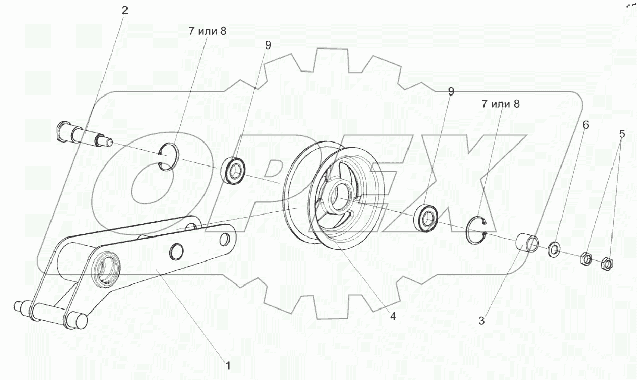  Рычаг КПС-4-0125320А