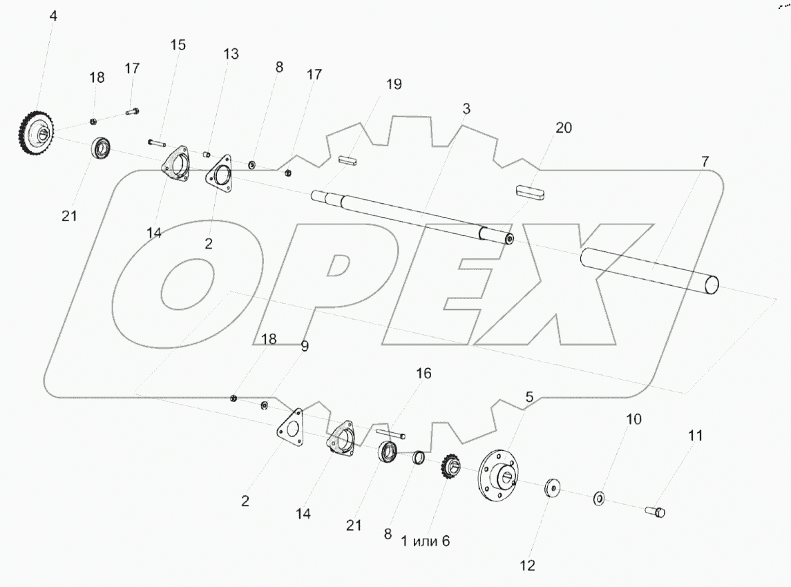  Установка контрпривода заднего КПС-4-0125700