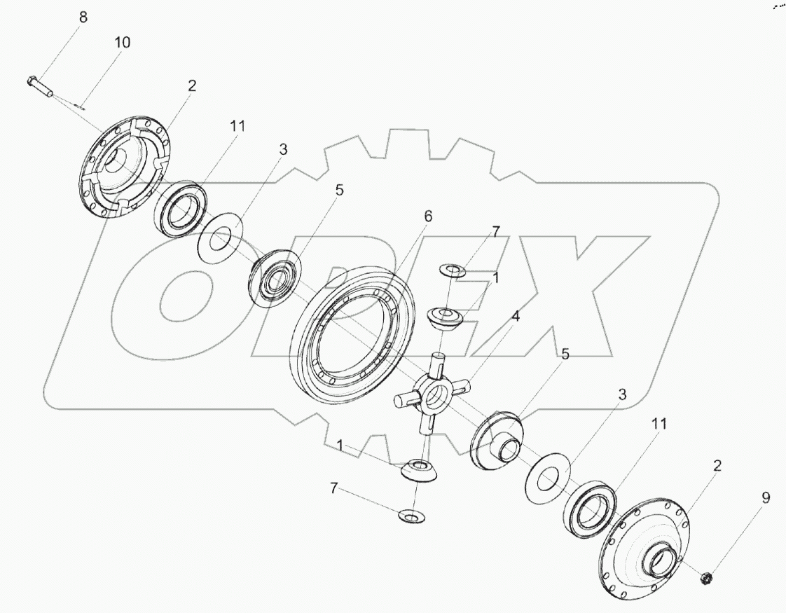  Дифференциал КИЛ 0107160А