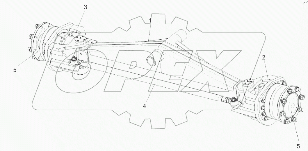  Мост управляемых колес КП-4-0109000