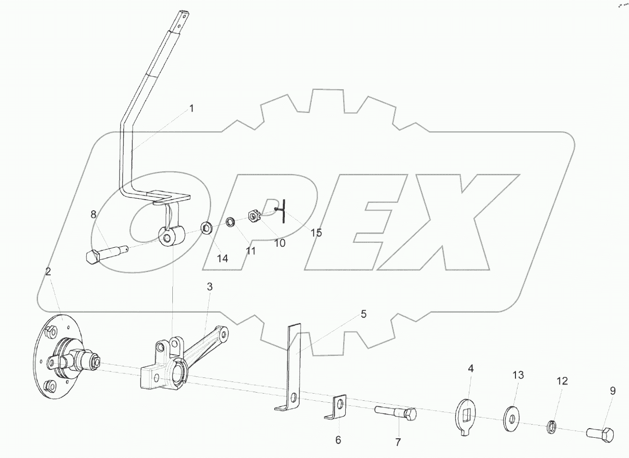  Рычаг КВС-1-0129420А