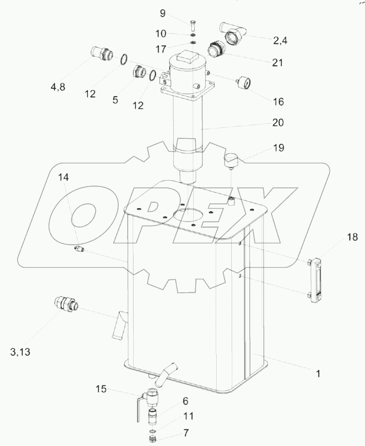  Бак масляный КП-4-0600010А