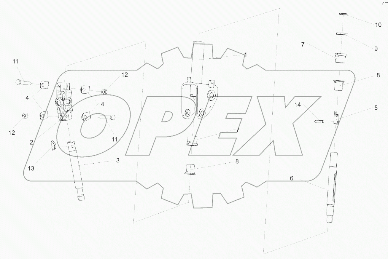  Привод управления КЗС 0119600