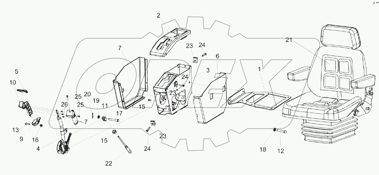  Сиденье КП-4-0119290
