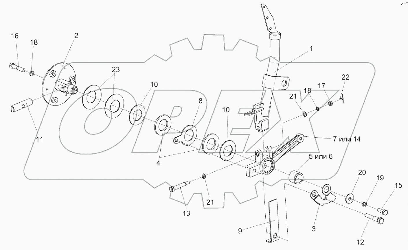  Рычаг КЗК-12-0119920Б