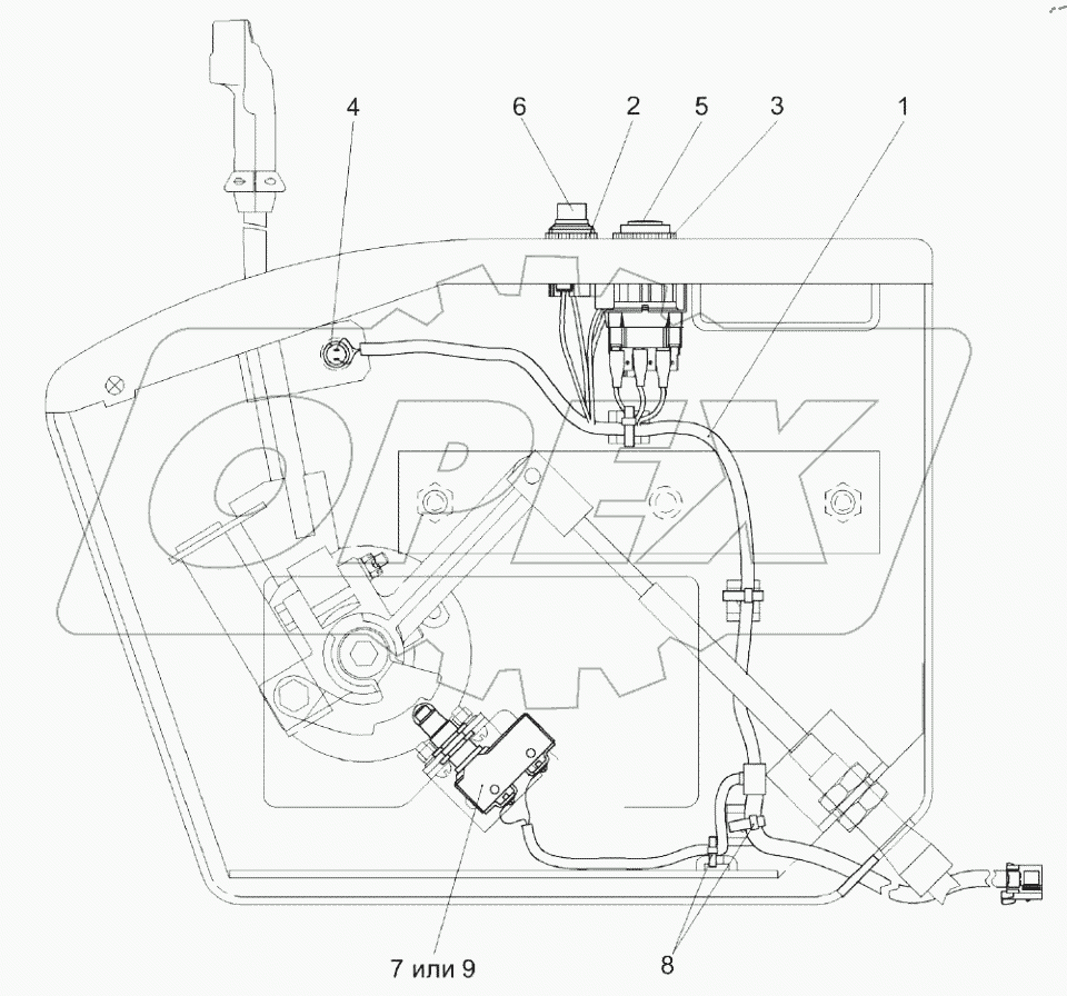  Электрооборудование блока управления КПС-4-0119890