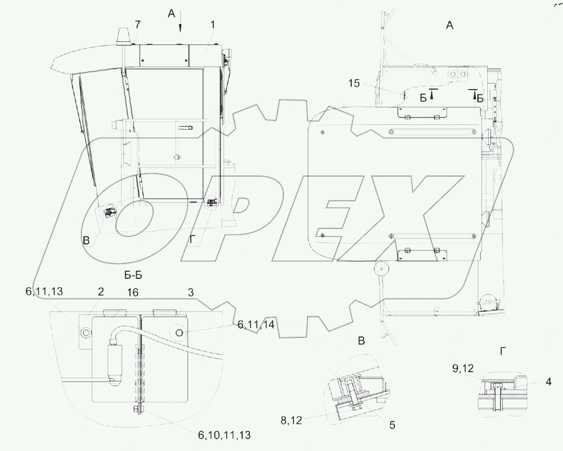  Установка кабины КП-4-0120000