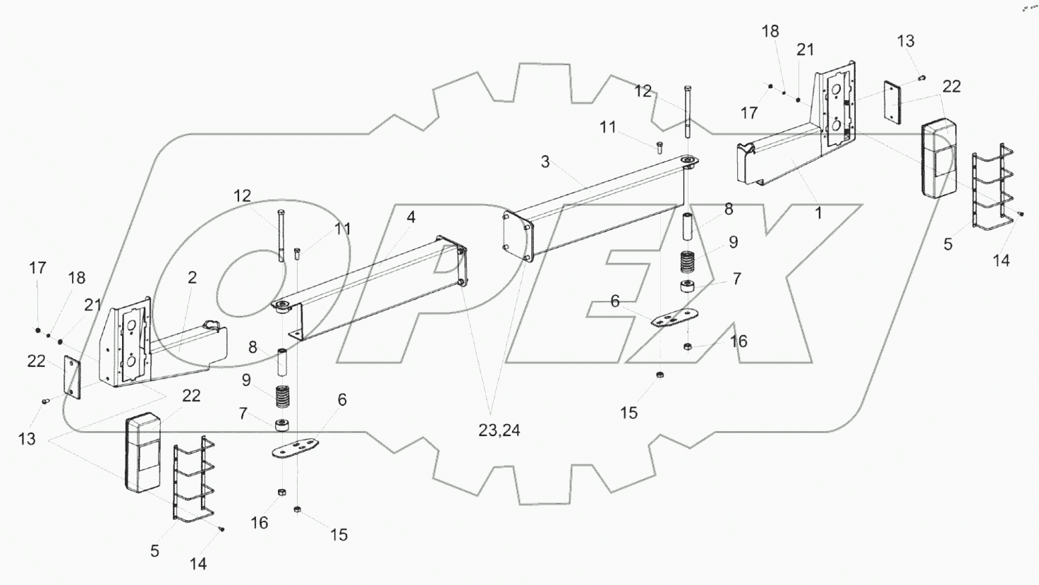  Установка балки габаритной КП-4-0115000