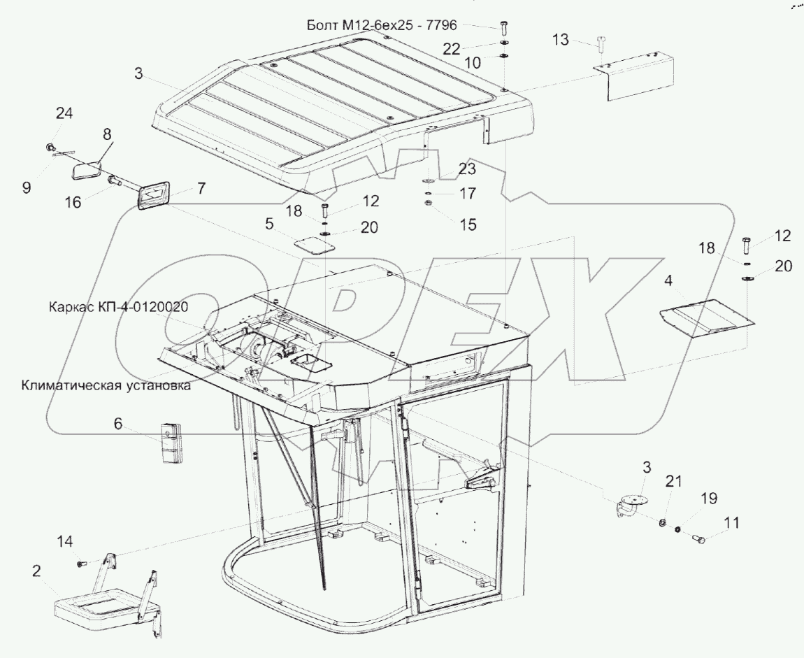  Кабина КП-4-0120010