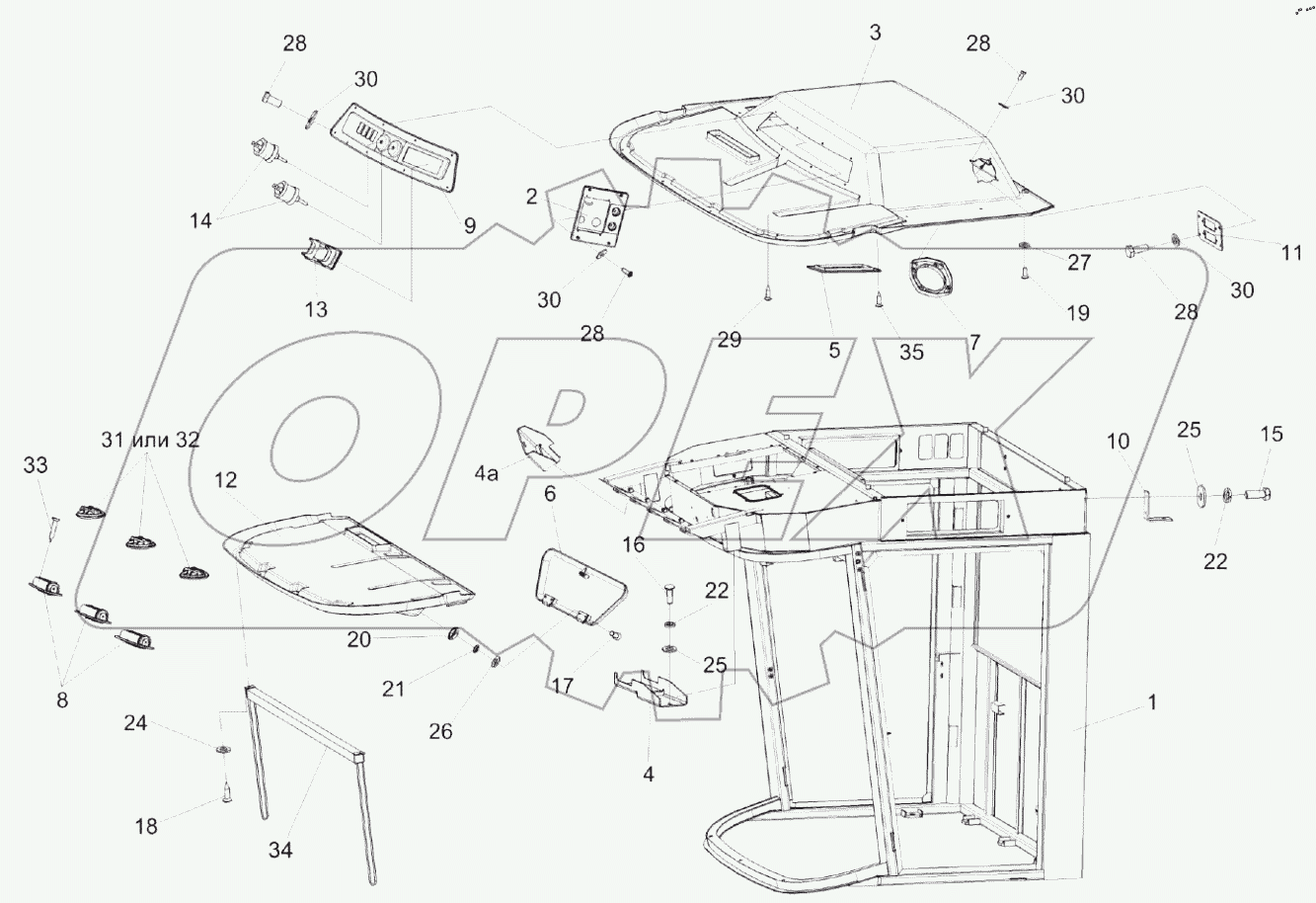  Кабина КП-4-0120010