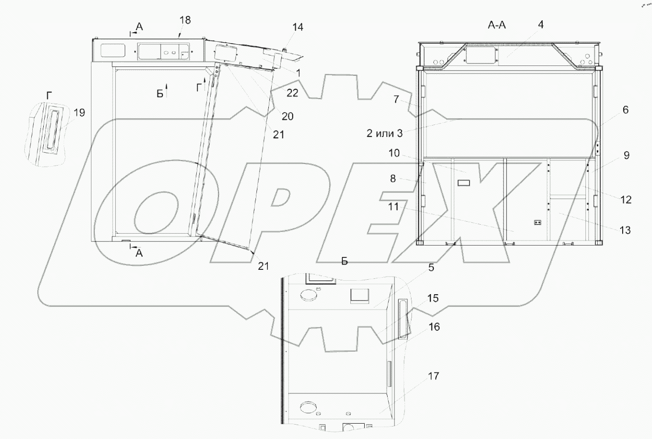  Каркас КП-4-0120020