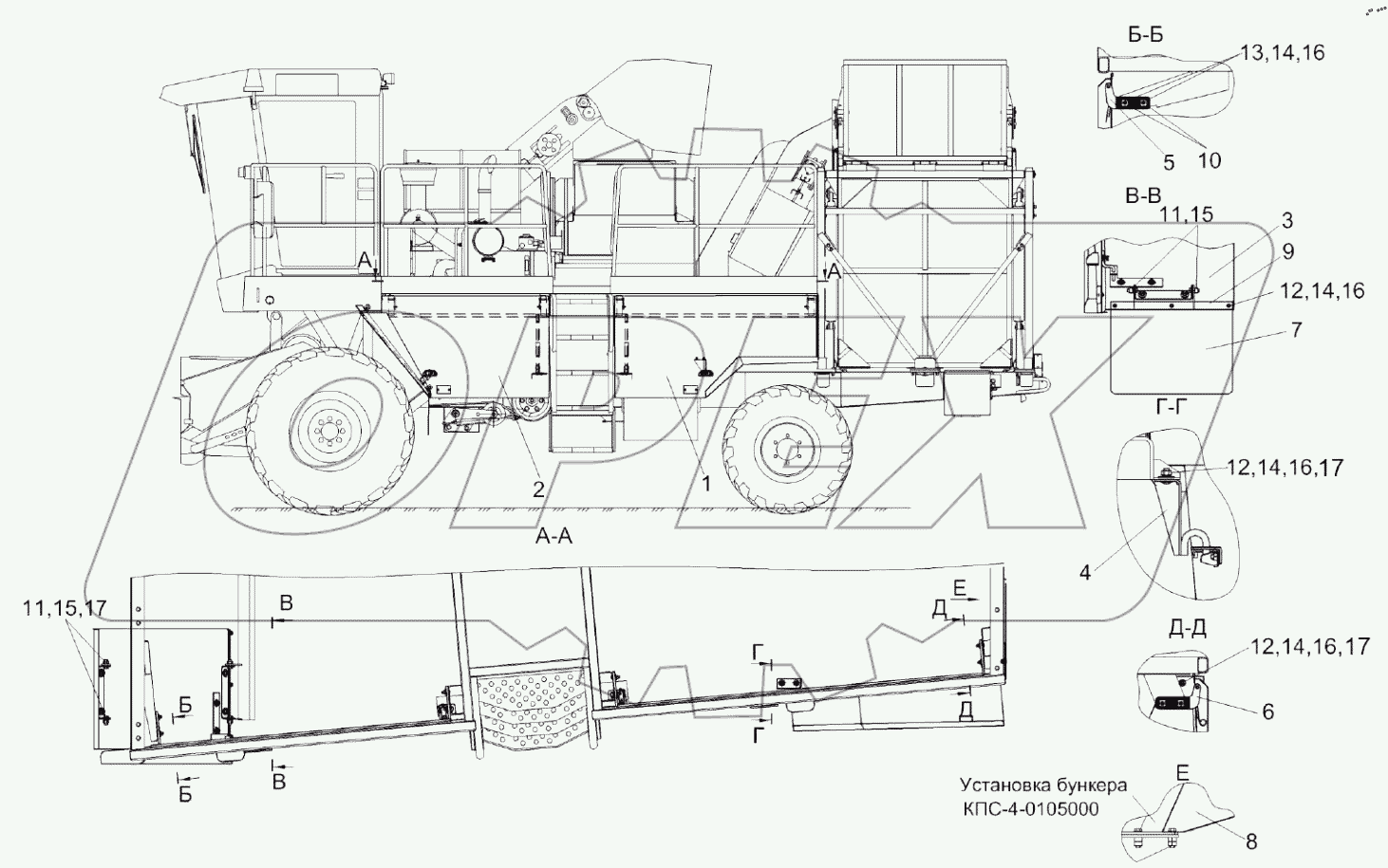  Установка капотов КП-4-0128000