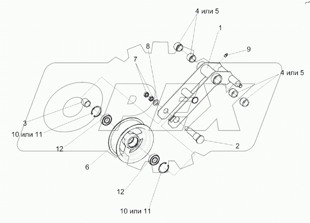  Рычаг КПС-4-0125410