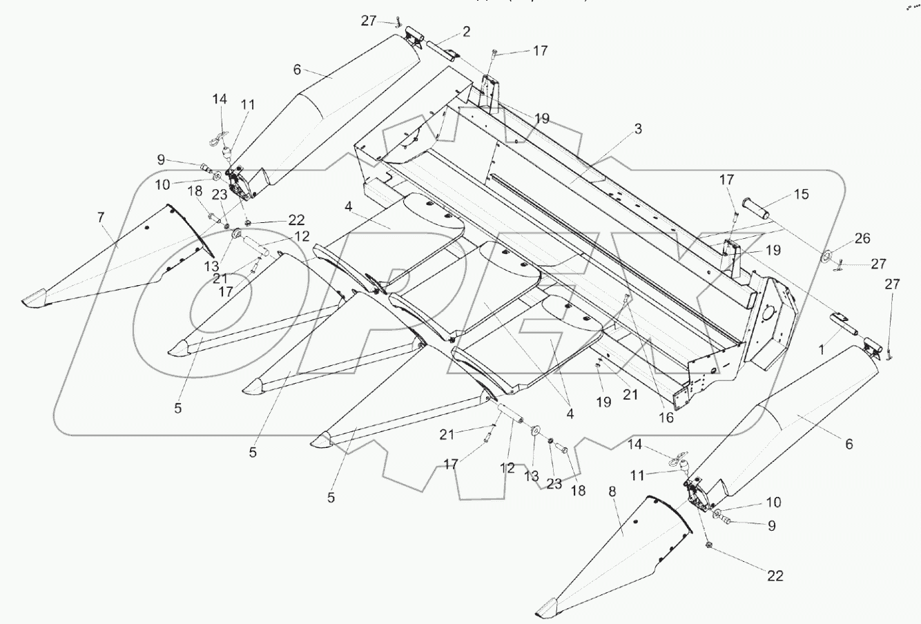  Початкоотделитель КП-4-0500100 (установка кожухов делителей)