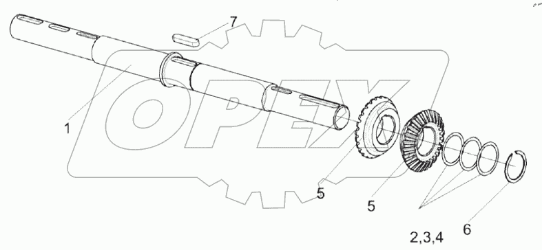  Вал КПС-4-0515250