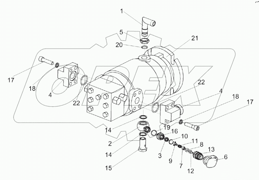  Гидромотор КПС-4-0601230