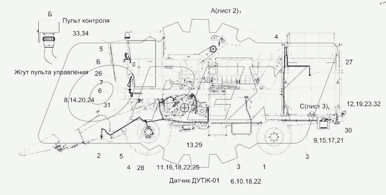  Установка электрооборудования КП-4-0721000Б