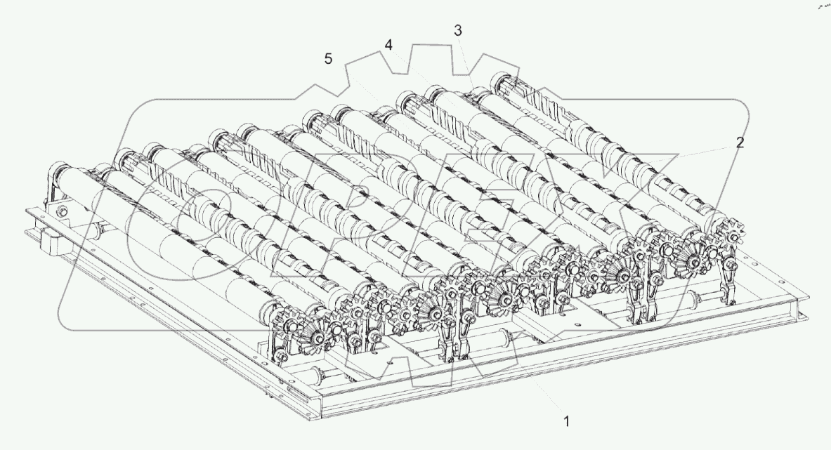  Блок вальцов КП-4-0102430