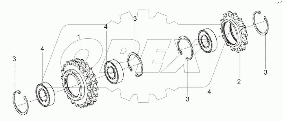  Звездочки КПС-4-0102580 и КПС-4-0102790