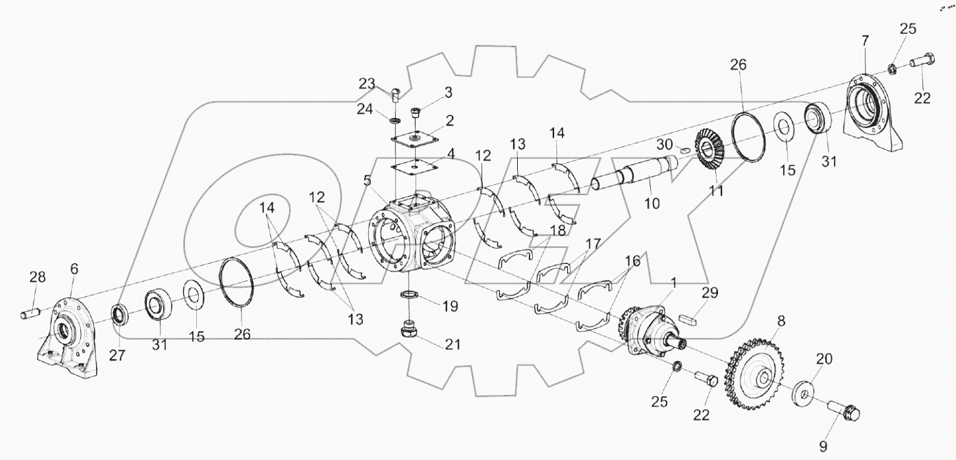  Редуктор КПС-4-0102700А