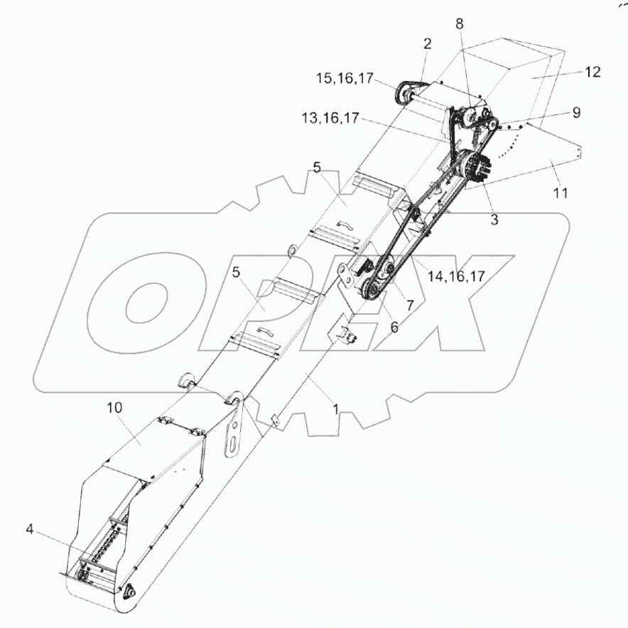  Транспортёр передний КП-4-0103010А