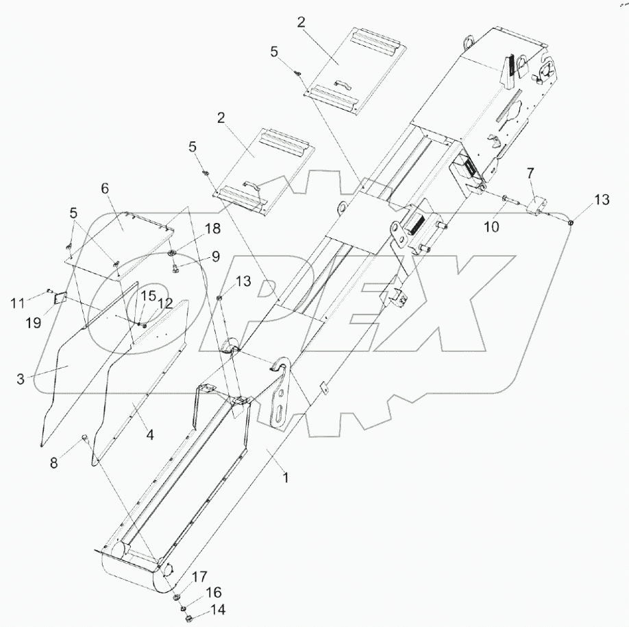 Транспортёр передний КП-4-0103010А