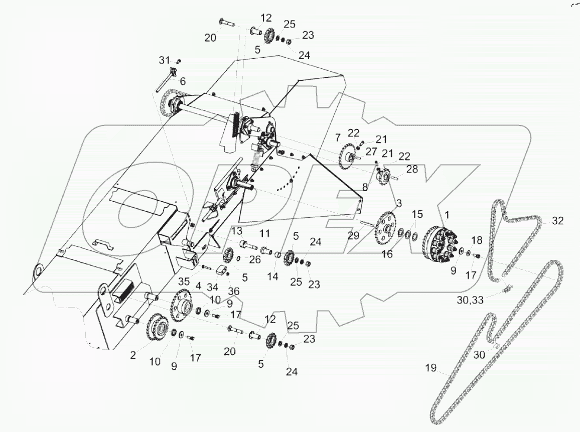  Транспортёр передний КП-4-0103010А