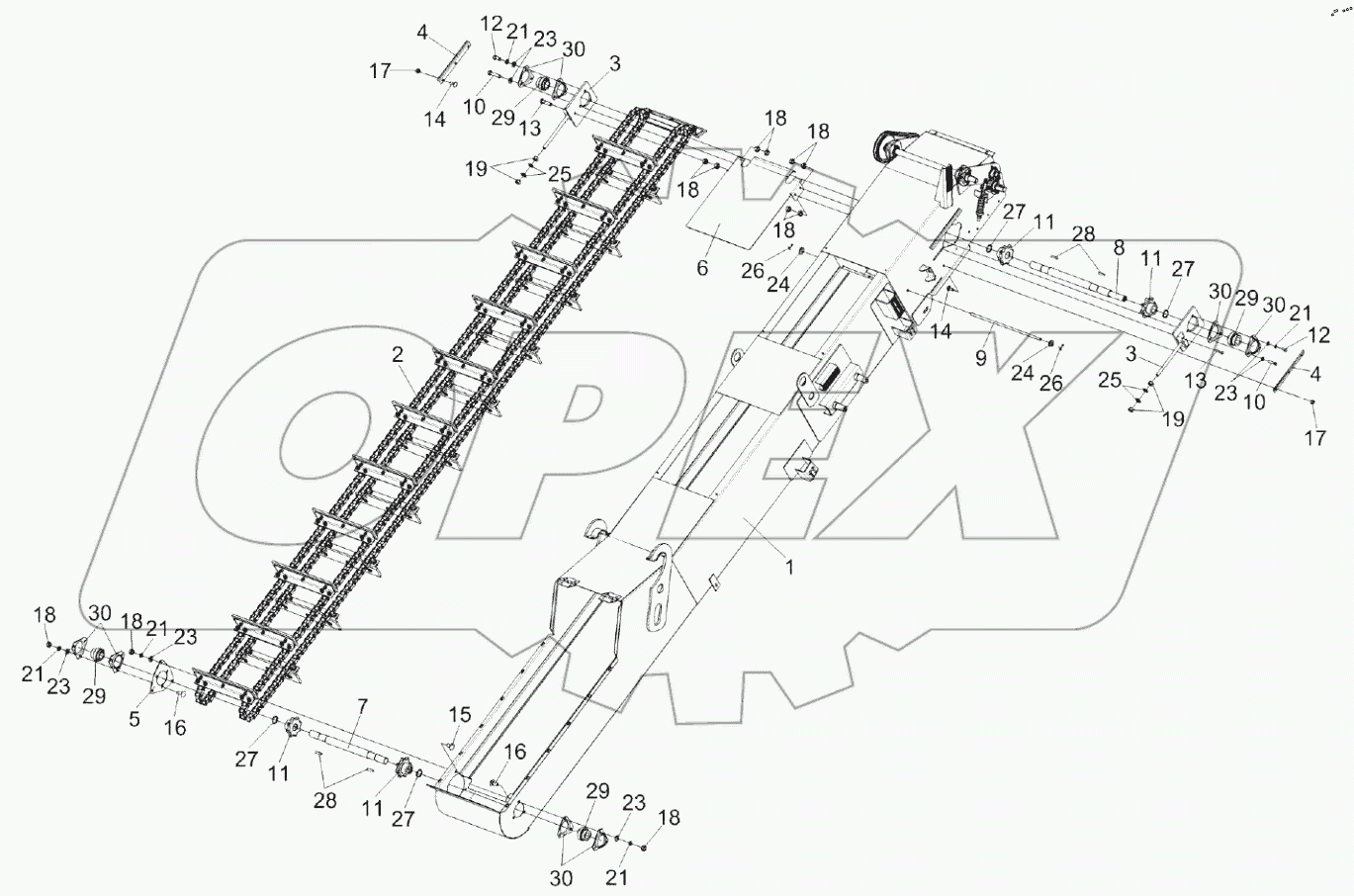  Транспортёр передний КП-4-0103010А