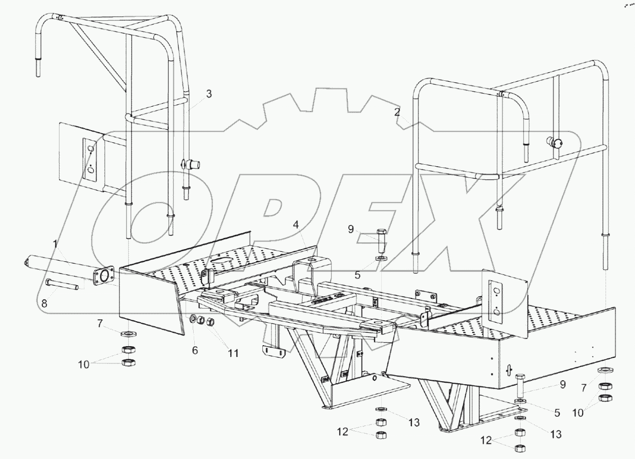  Установка площадки входа КП-4-0134000А