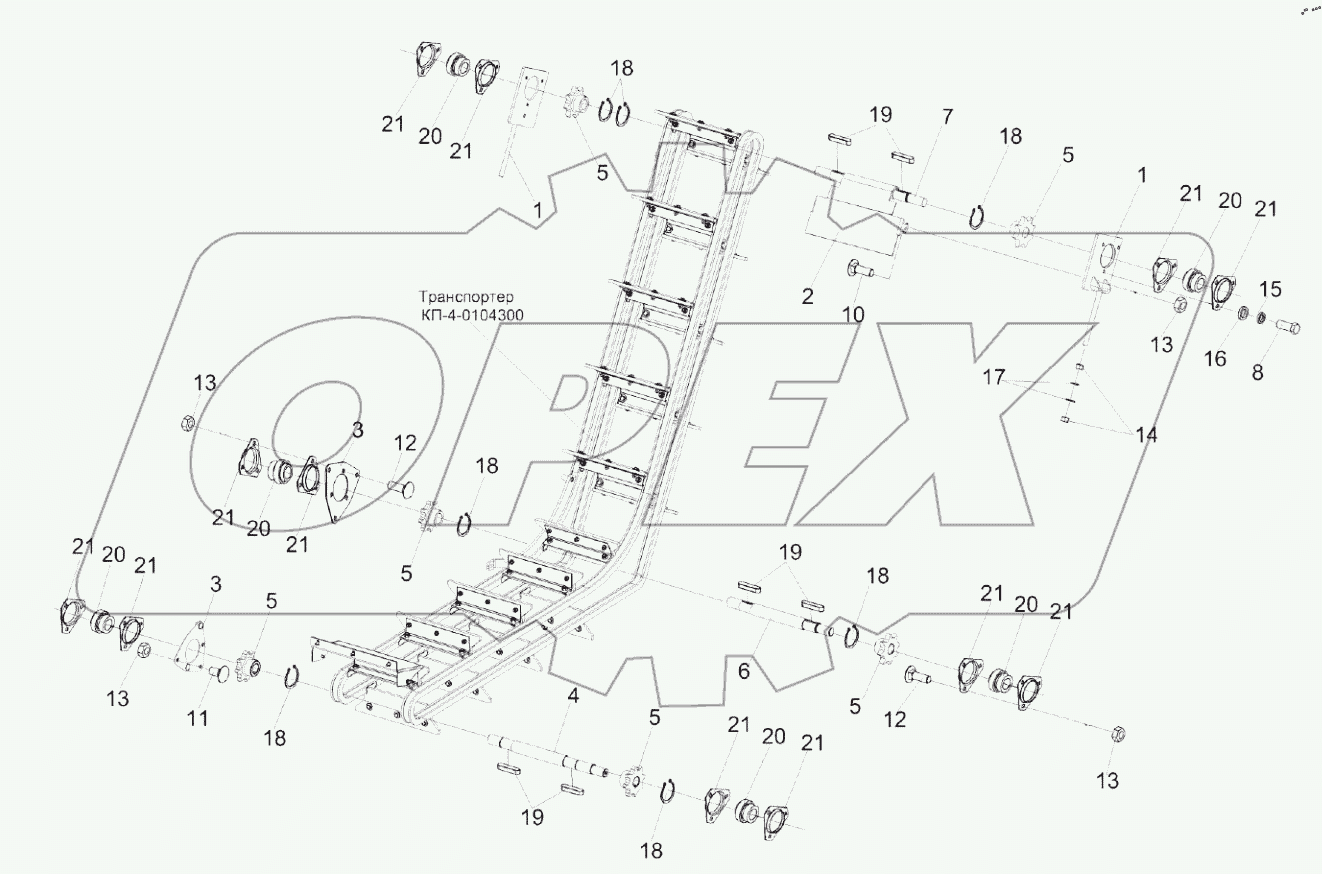  Транспортер загрузочный КП-4-0104010А