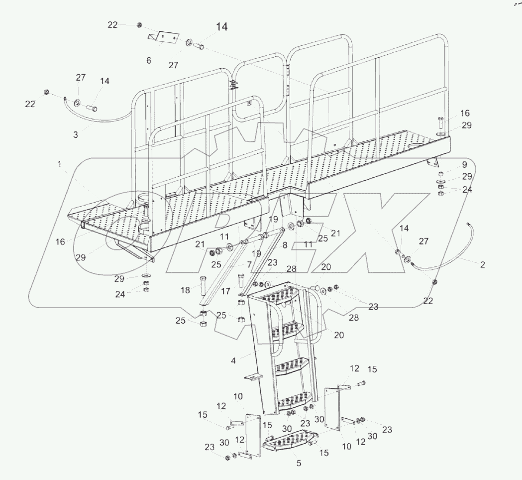  Установка площадки обслуживания КП-4-0135000