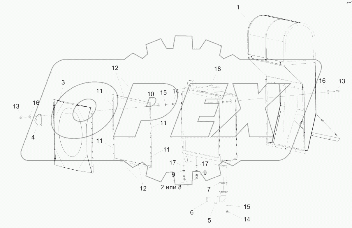  Радиатор КП-4-0106040