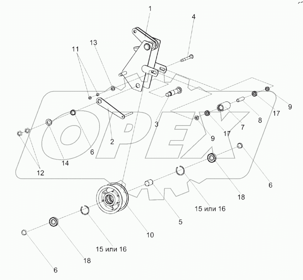  Рычаг КПС-4-0125010