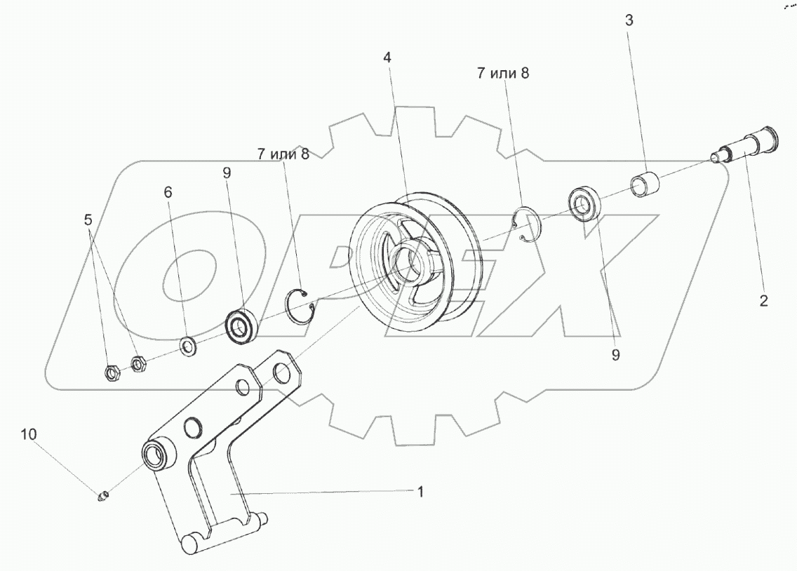  Рычаг КПС-4-0125110