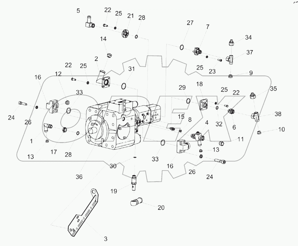  Насос трехсекционный КПС-4-0601100