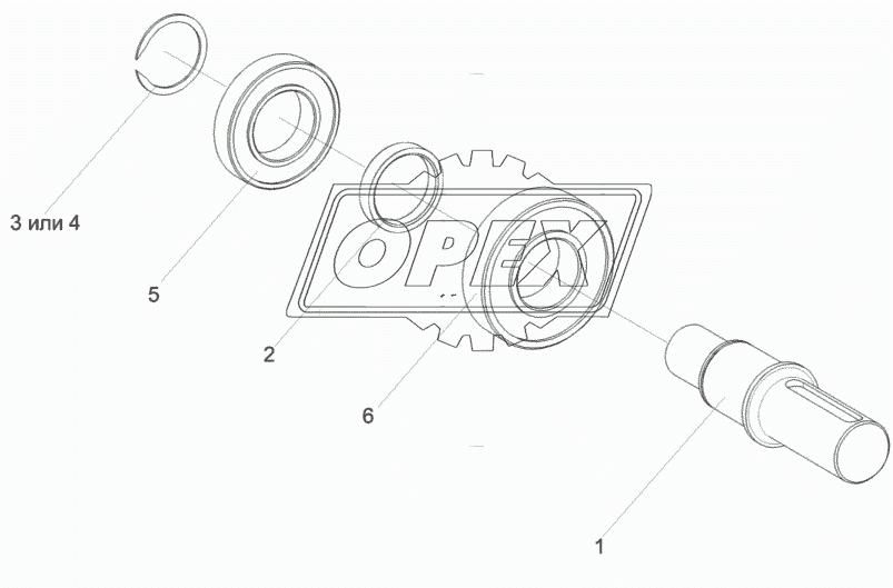 Вал КВС-1-0133050