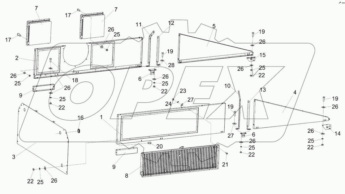Капот верхний КВС-2-0162000