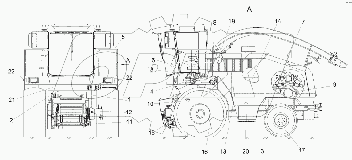 Измельчитель самоходный КВС-2-0100000