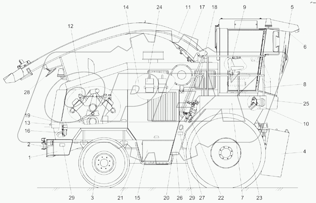Измельчитель самоходный КВС-2-0100000-01