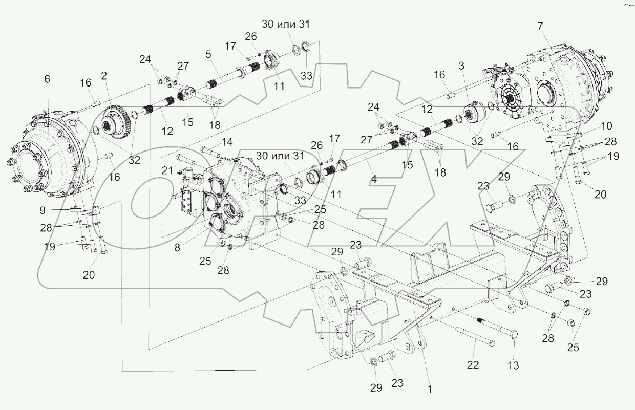 Мост ведущий КВС-2-0107000