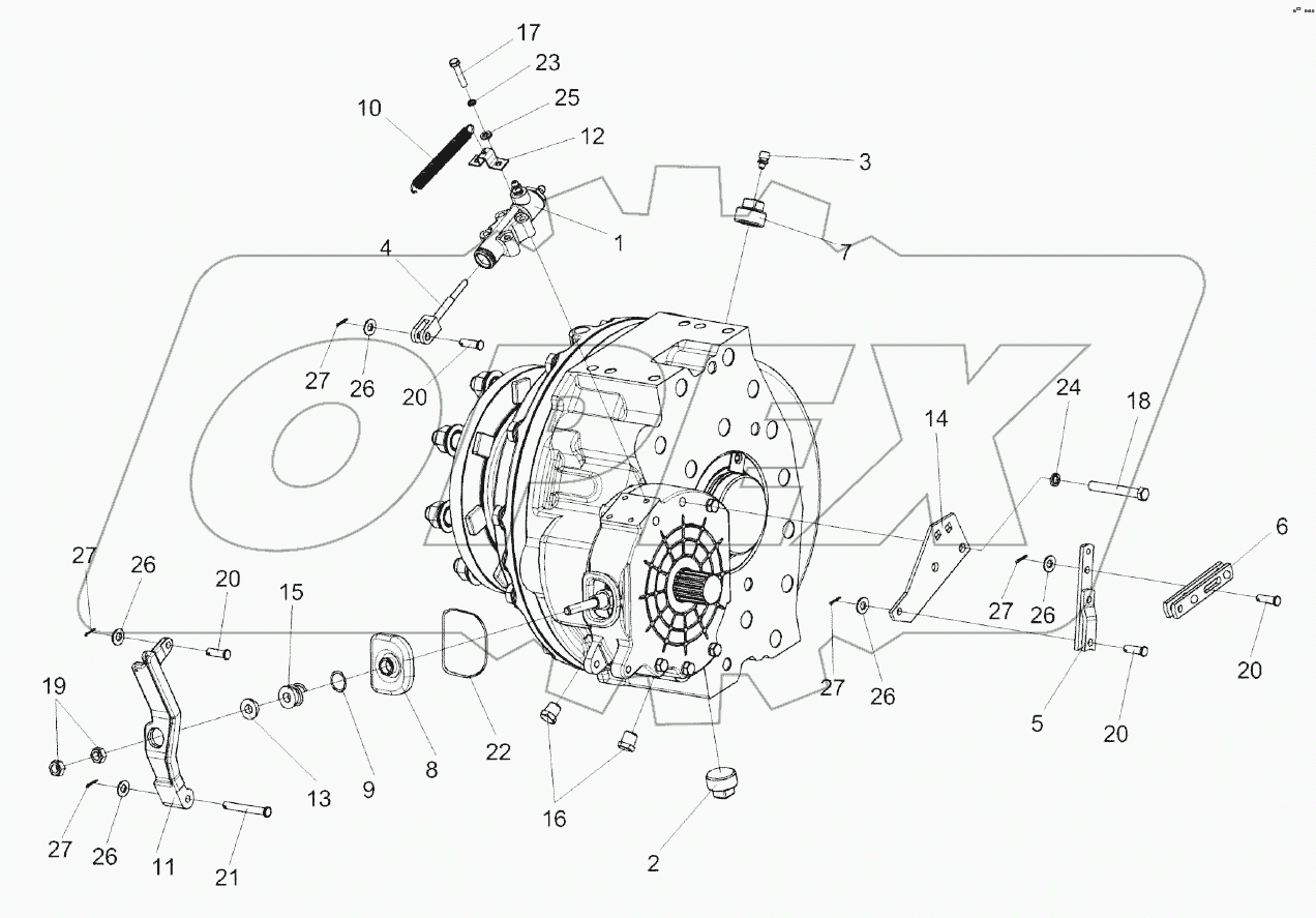 Редуктор бортовой КЗК-10-0107200-02