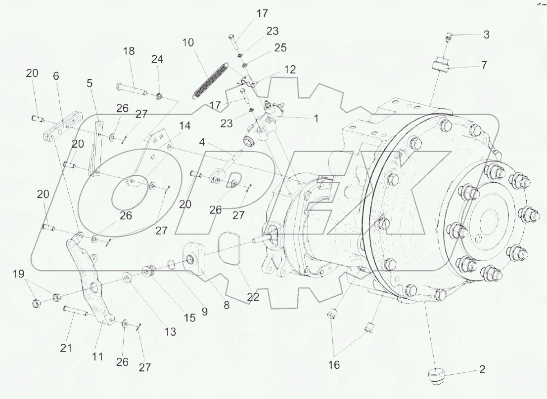Редуктор бортовой КЗК-10-0107200-03